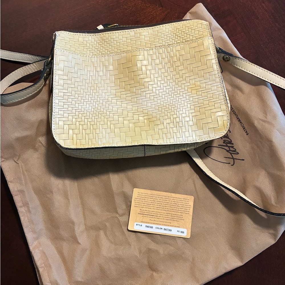 Patricia Nash Nazaire Rattan Crossbody Bag